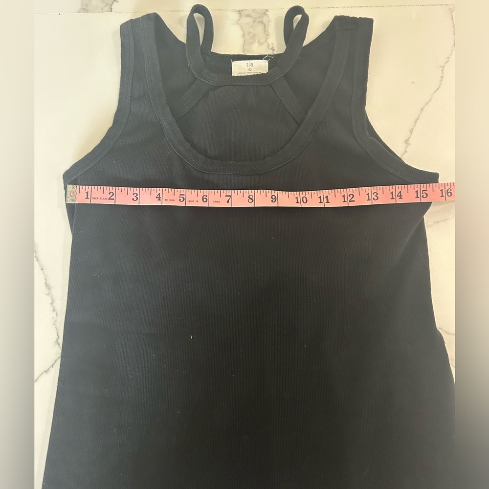 Anthropologie t.la Black Bodycon Cut Out Midi. Size L - Picture 9 of 11